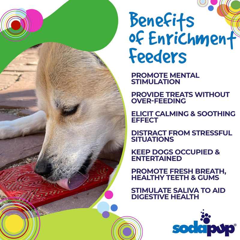 Load image into Gallery viewer, Love eMat - Enrichment Lick Mat for Dogs and Cats| Heart Design | SodaPup
