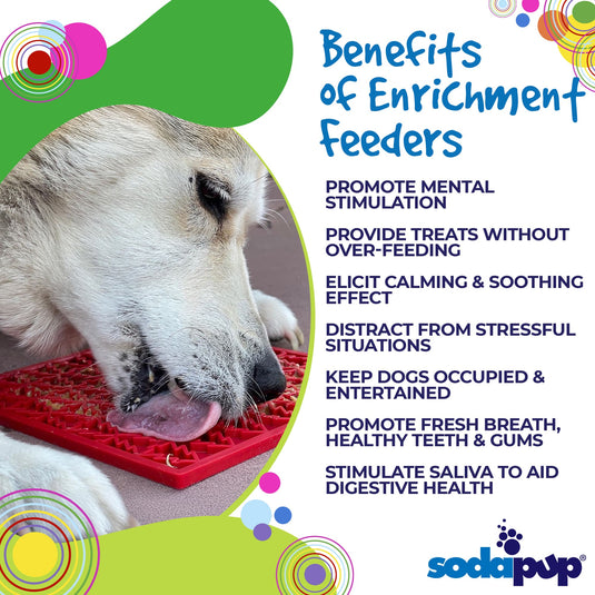 "Peace" Christmast Tree Dog Lick Mat | eMat Enrichment Lick Mat | SodaPup
