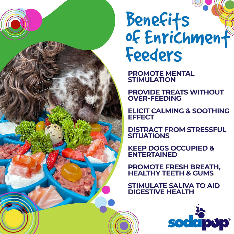 Load image into Gallery viewer, Mandala eTray Shallow Slow Feeder Dog Bowl for Enrichment | USA Made

