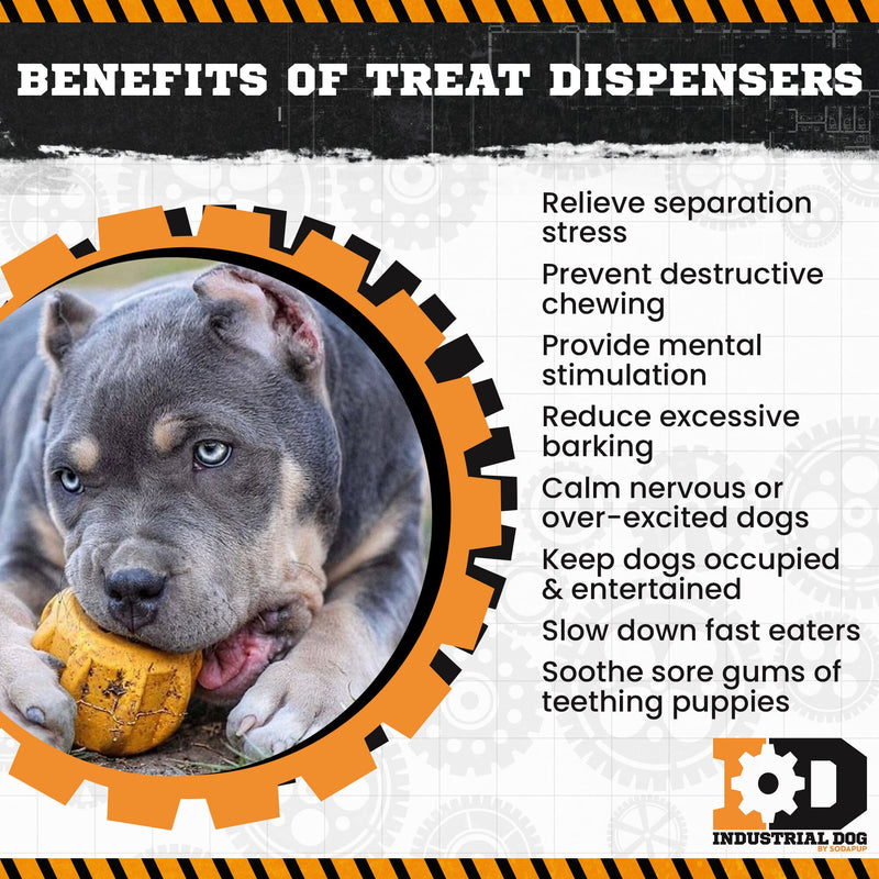 Load image into Gallery viewer, Gear eDispenser - Durable Rubber Yak Chew Holder &amp; Treat Pocket | USA Made
