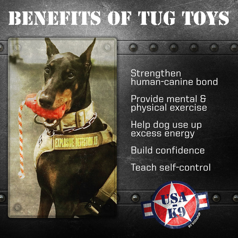 Load image into Gallery viewer, USA-K9 Grenade Shaped Rubber Dog Toy - Chew, Treat Dispenser &amp; Tug Toy | USA

