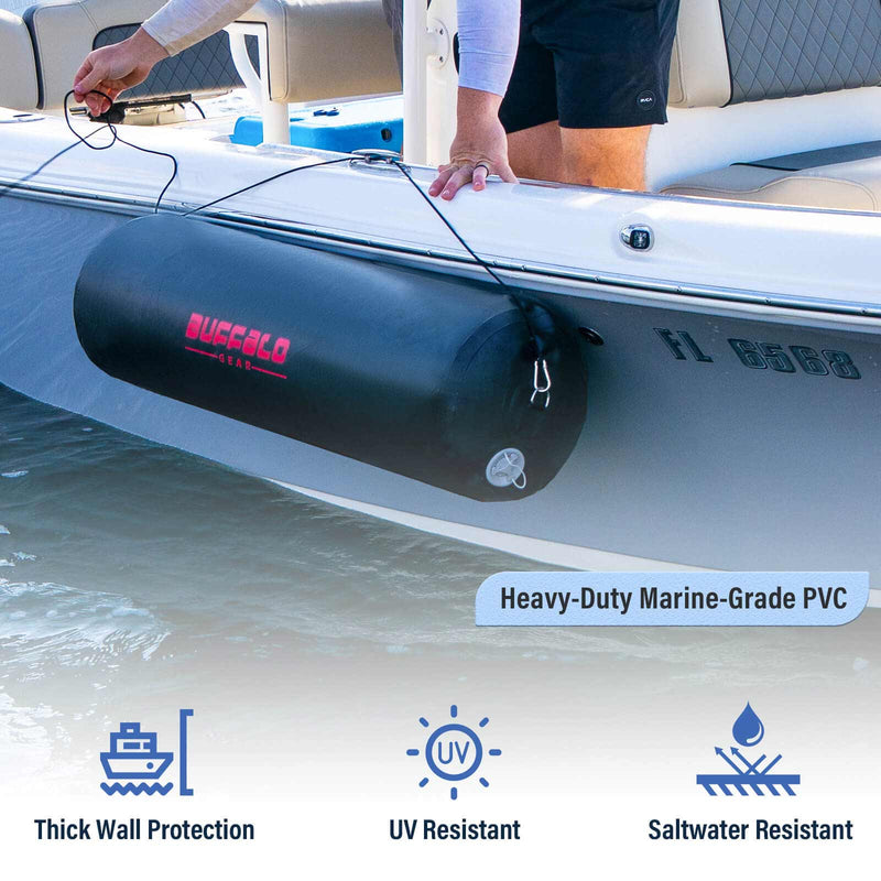 Load image into Gallery viewer, 13" x 47.2" Inflatable Boat Fender with Electric Pump
