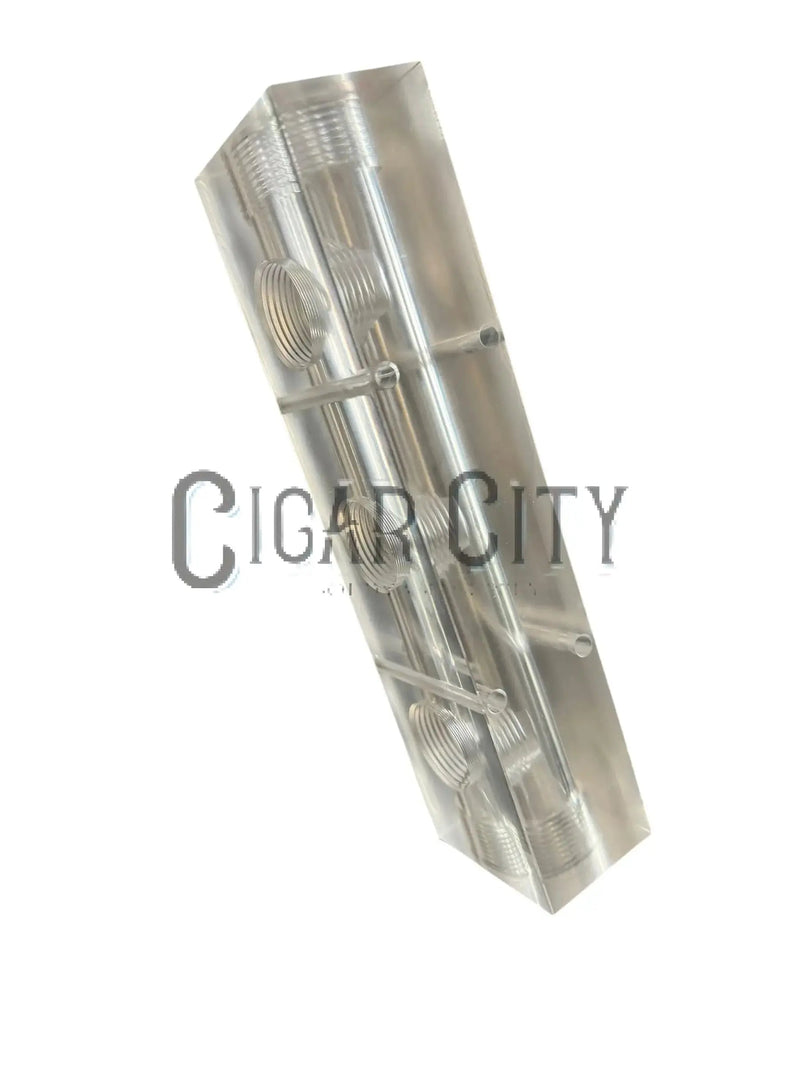 Load image into Gallery viewer, 3 Port Softwash Manifold Block – Clear Polypropylene Chemical-Resistant
