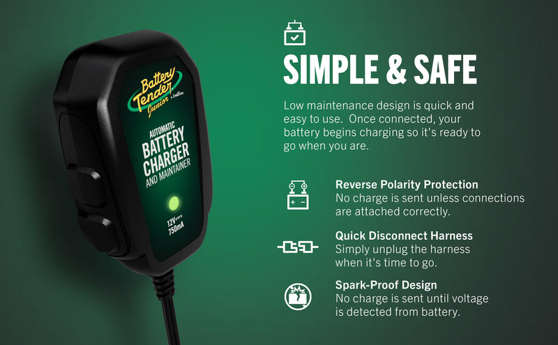 Load image into Gallery viewer, Battery Tender Junior 750mA 12V Battery Charger and Maintainer
