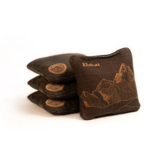 4-in Travel Dual-Sided Cornhole Bags | Mt. Elakai Design Collection