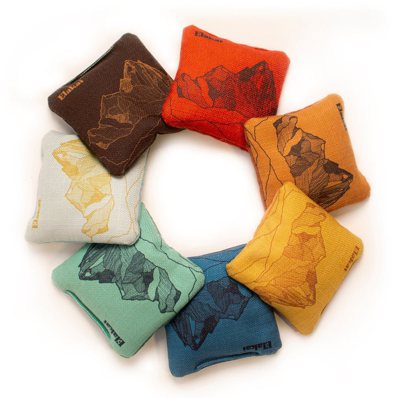 Load image into Gallery viewer, 4-in Travel Dual-Sided Cornhole Bags | Mt. Elakai Design Collection
