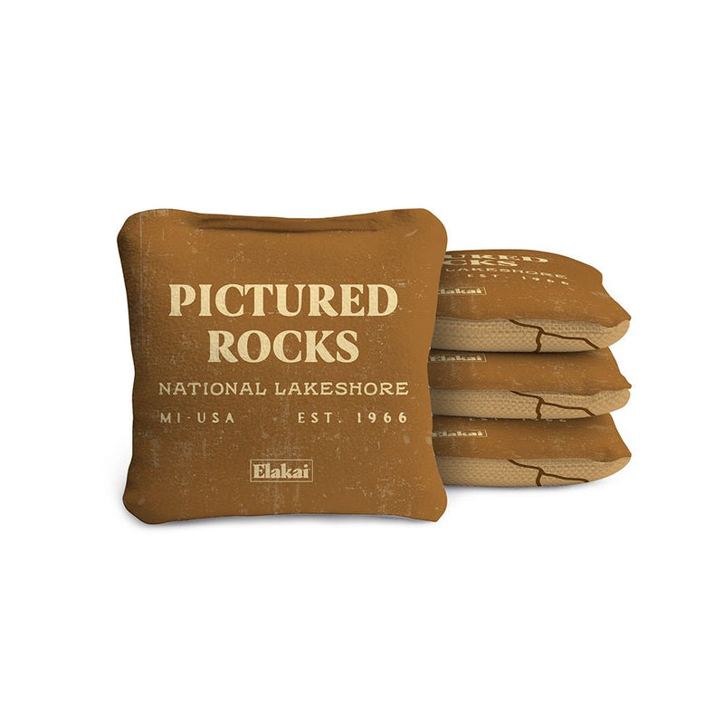 Load image into Gallery viewer, 4-in Travel Dual-Sided Cornhole Bags | National Parks Collection
