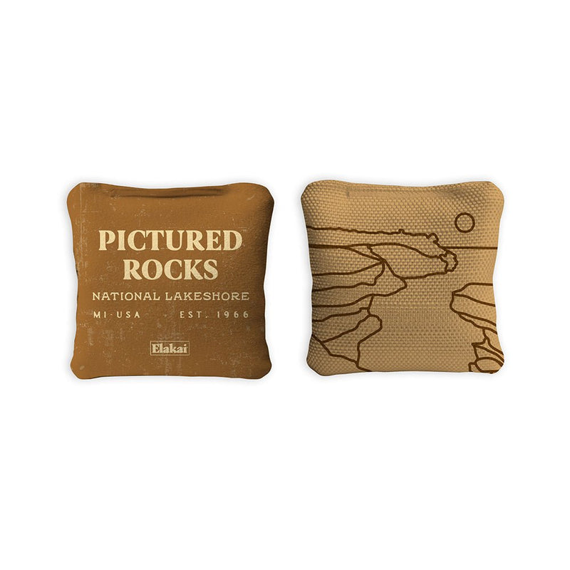 Load image into Gallery viewer, 4-in Travel Dual-Sided Cornhole Bags | National Parks Collection
