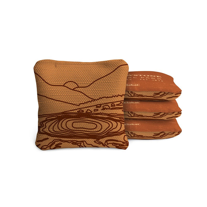 Load image into Gallery viewer, 4-in Travel Dual-Sided Cornhole Bags | National Parks Collection
