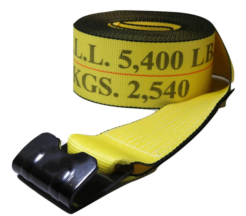 Load image into Gallery viewer, 4&quot; Winch Strap w/ Flat Hook | FLATBED STRAP
