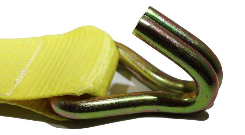 Load image into Gallery viewer, 4&quot; x 30 Ft Heavy Duty Flatbed Ratchet Strap w/ Wire Hooks
