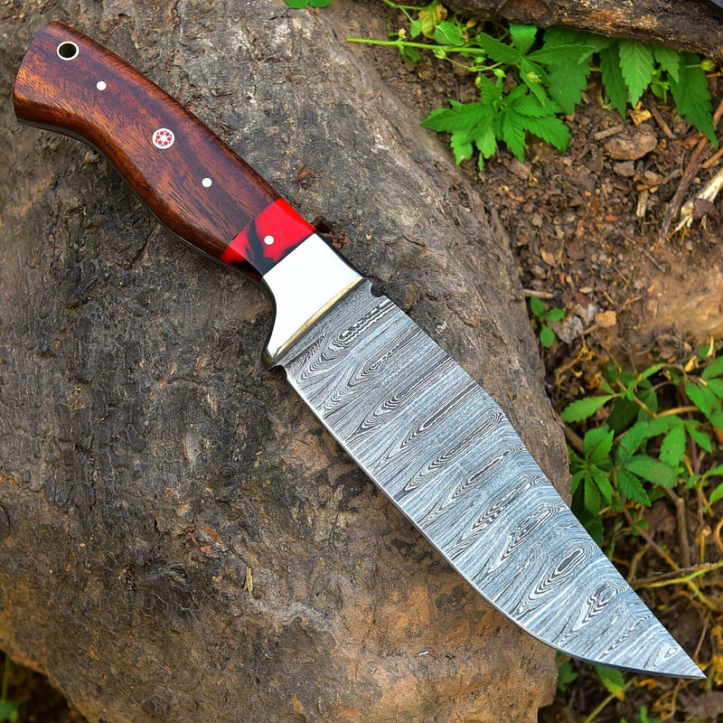 Load image into Gallery viewer, Custom Handmade Damascus Skinning Blade – 4.5&quot; Damascus Steel
