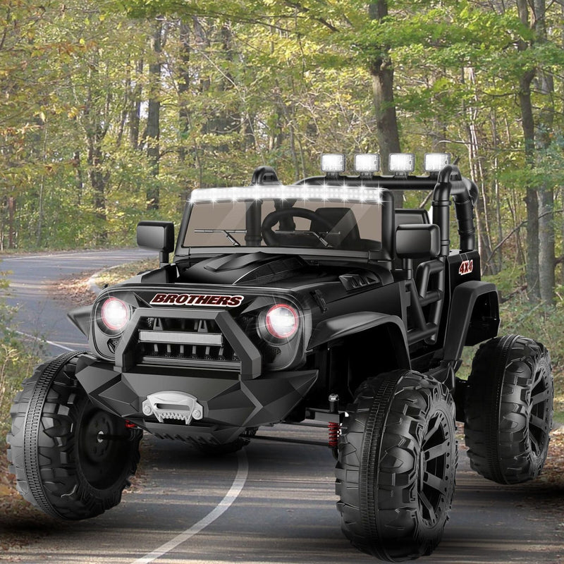 Load image into Gallery viewer, 400W 2-Seater Electric Ride-On Jeep with LED Lights, MP3 Player, and Remote Control for Kids (24V)
