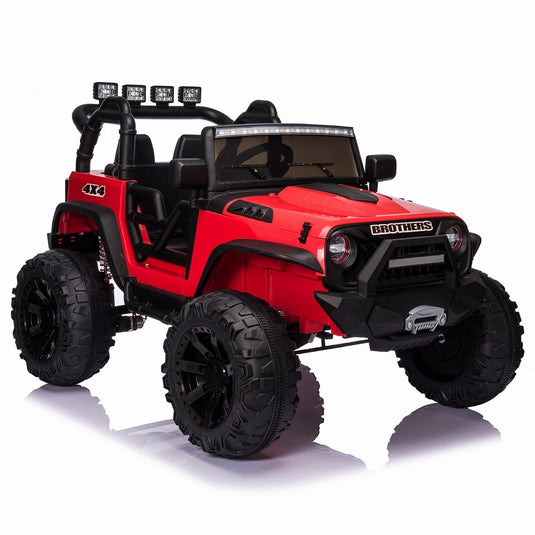 400W Electric Ride On Jeep Truck for Kids with Remote Control, MP3 Player, and LED Lights