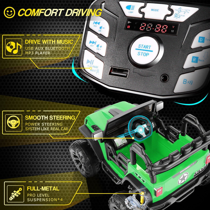 Load image into Gallery viewer, 400W 2-Seater Electric Ride-On Truck with LED Lights for Kids (24V)
