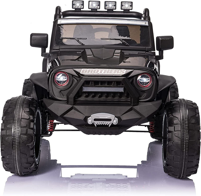 Load image into Gallery viewer, 400W Electric 24V Kids Ride-On Truck with MP3, LED Lights, and Remote Control - 2 Seats Included!
