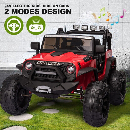 400W Electric JEEP Ride-On Truck for Kids with Remote Control - Perfect Gift for Young Adventurers