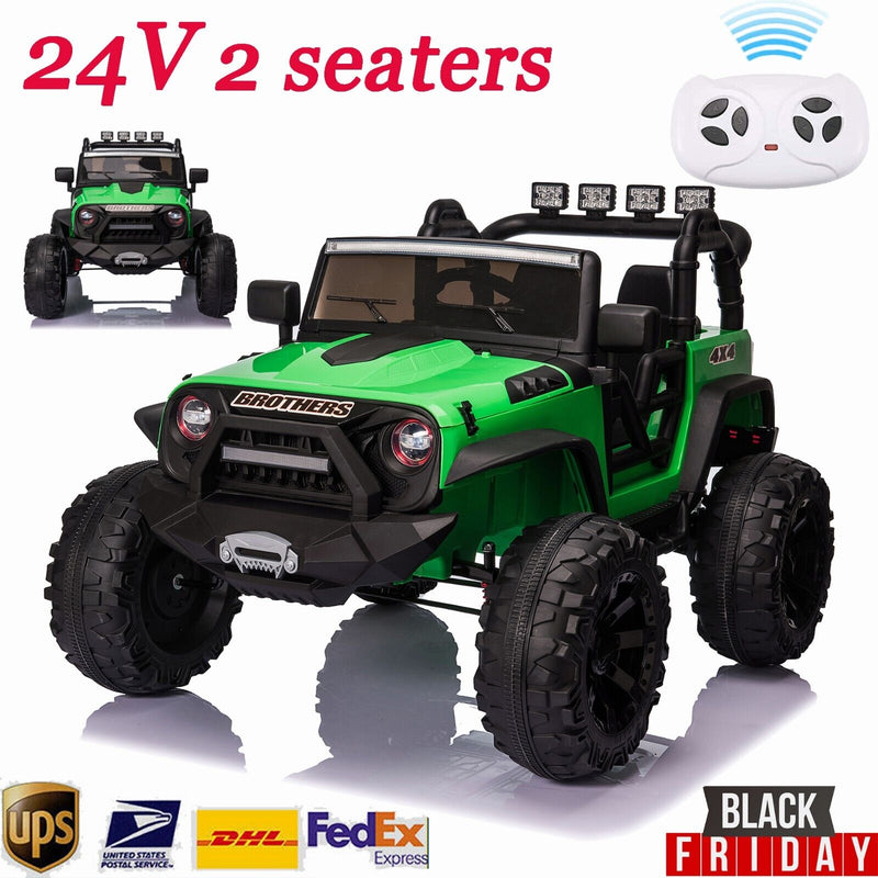 Load image into Gallery viewer, 2-Seater 24V Electric Ride-On Truck for Kids with Parental Remote Control - 400W Power
