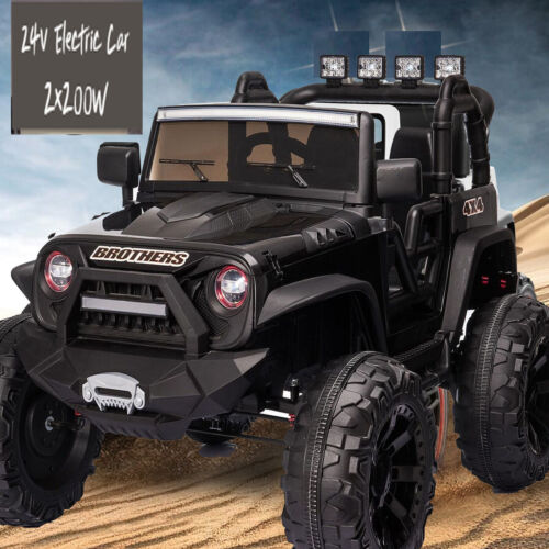 400W Electric Ride-On Jeep with MP3 Player for Kids - 24V Battery Powered Truck