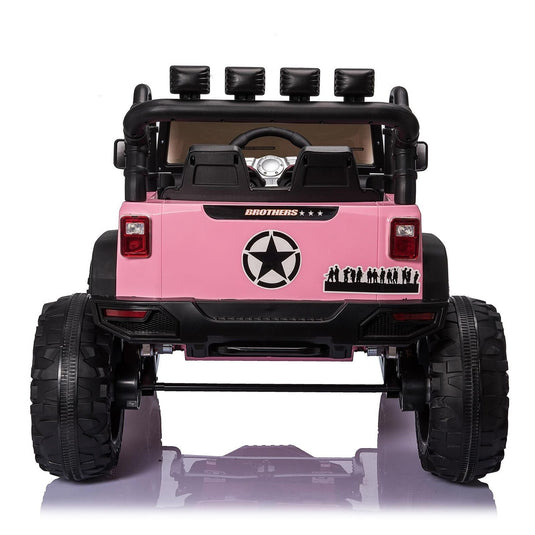400W Electric Ride On Truck for Kids with AUX Port, LED Lights, and Remote Control