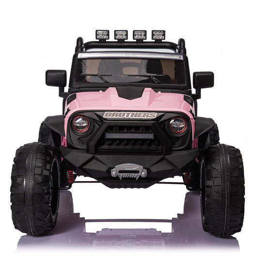 400W Electric Ride On Truck for Kids with AUX, USB, LED Lights, MP3, and Remote Control