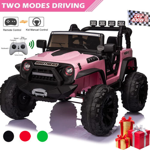 Load image into Gallery viewer, 400W Electric Ride On Truck for Kids with Remote Control and LED Lights
