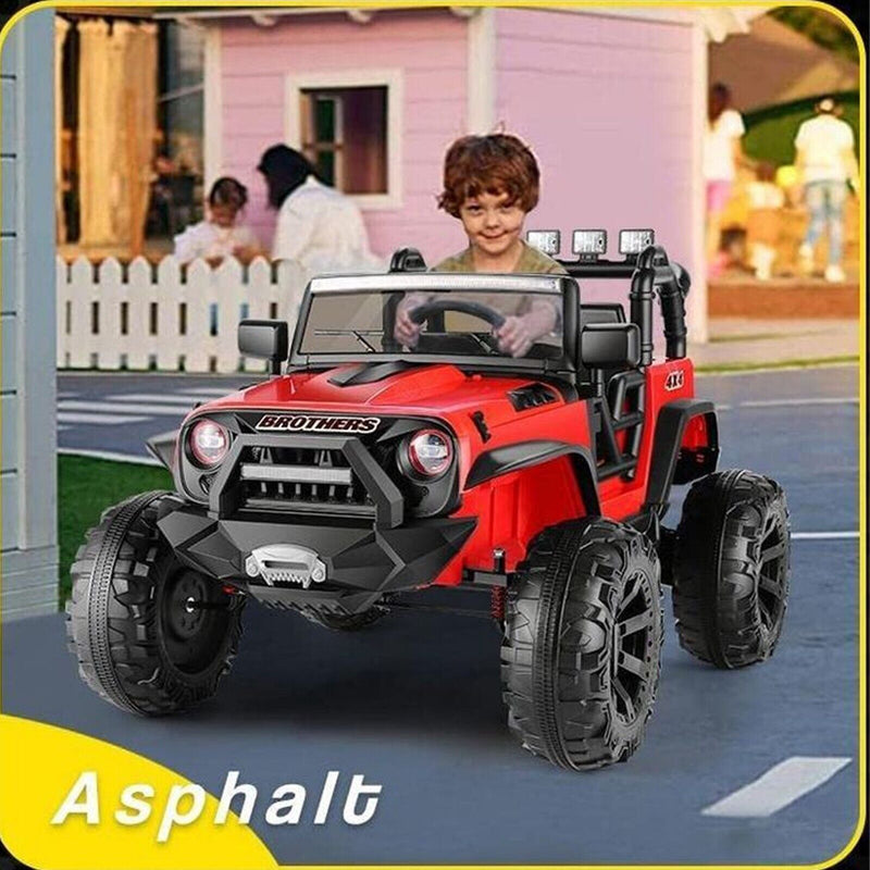 Load image into Gallery viewer, 400W Kids Electric Car JEEP with Remote Control - 24V 9Ah Battery - Red
