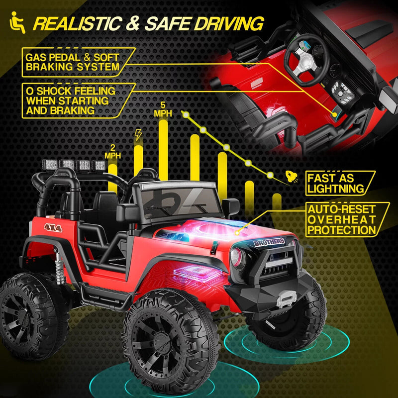 Load image into Gallery viewer, 400W Remote Control Electric Ride-On Truck for Kids with MP3 Player - 2 Seater
