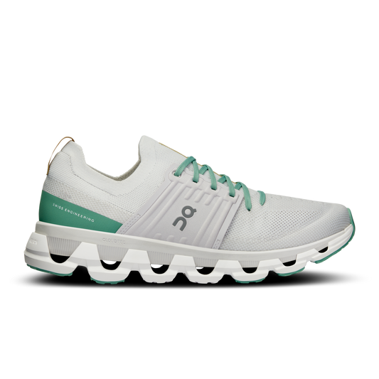 Men's On Cloudswift 3, White/Green, 12.5 D Medium - Skoutley Outdoors LLC