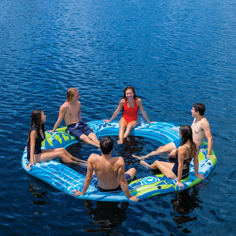 Load image into Gallery viewer, WOW Sports Aqua Haven 10ft Round Hammock
