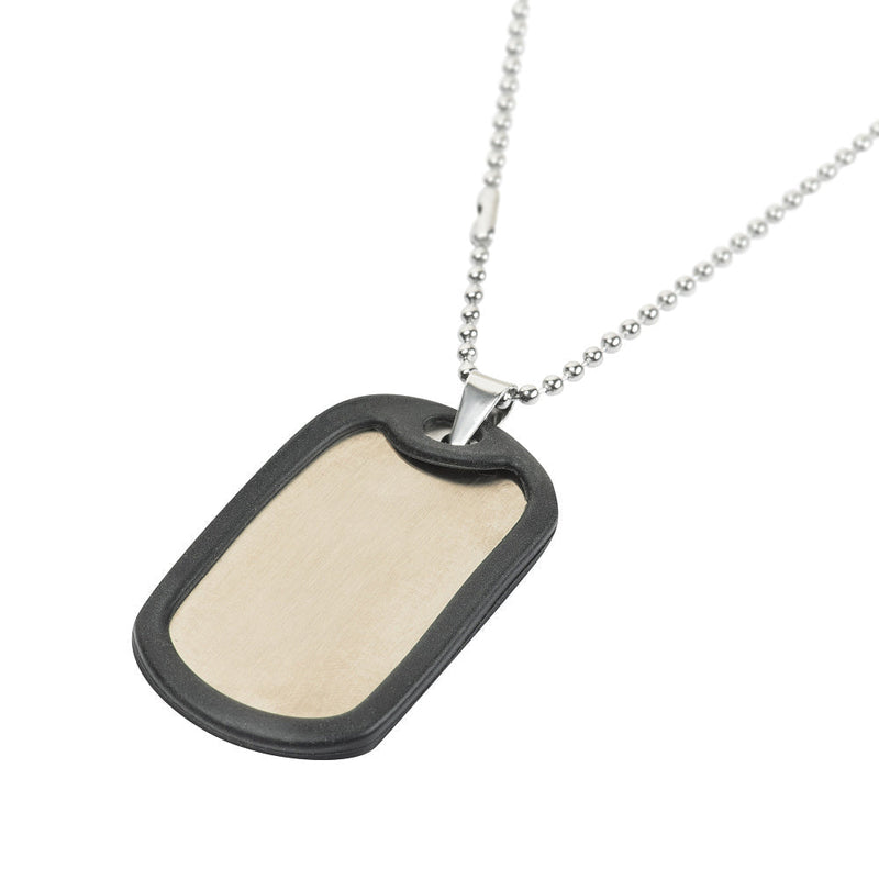 Load image into Gallery viewer, M-Tac Military Dog Tag with Rubber Silencer
