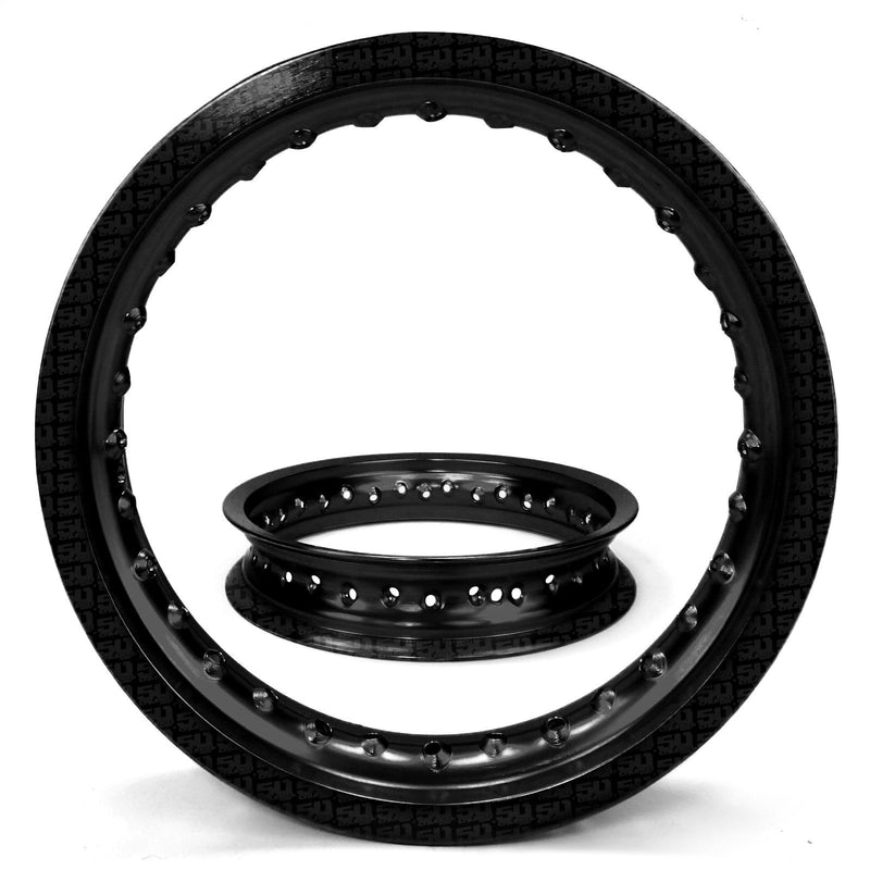 Load image into Gallery viewer, 2 Pit Bike Rims 10 inch 28 Hole + Spokes
