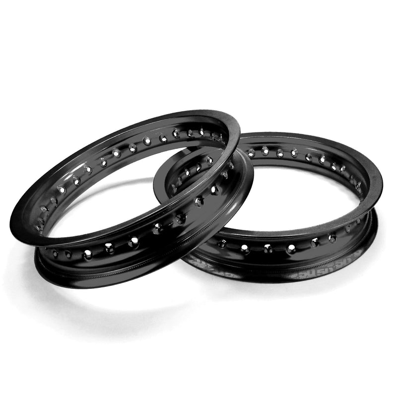 Load image into Gallery viewer, 2 Pit Bike Rims 10 inch 28 Hole + Spokes
