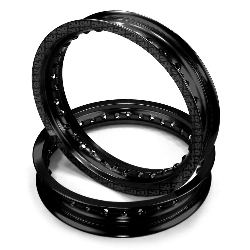 Load image into Gallery viewer, 2 Pit Bike Rims 10 inch 28 Hole + Spokes
