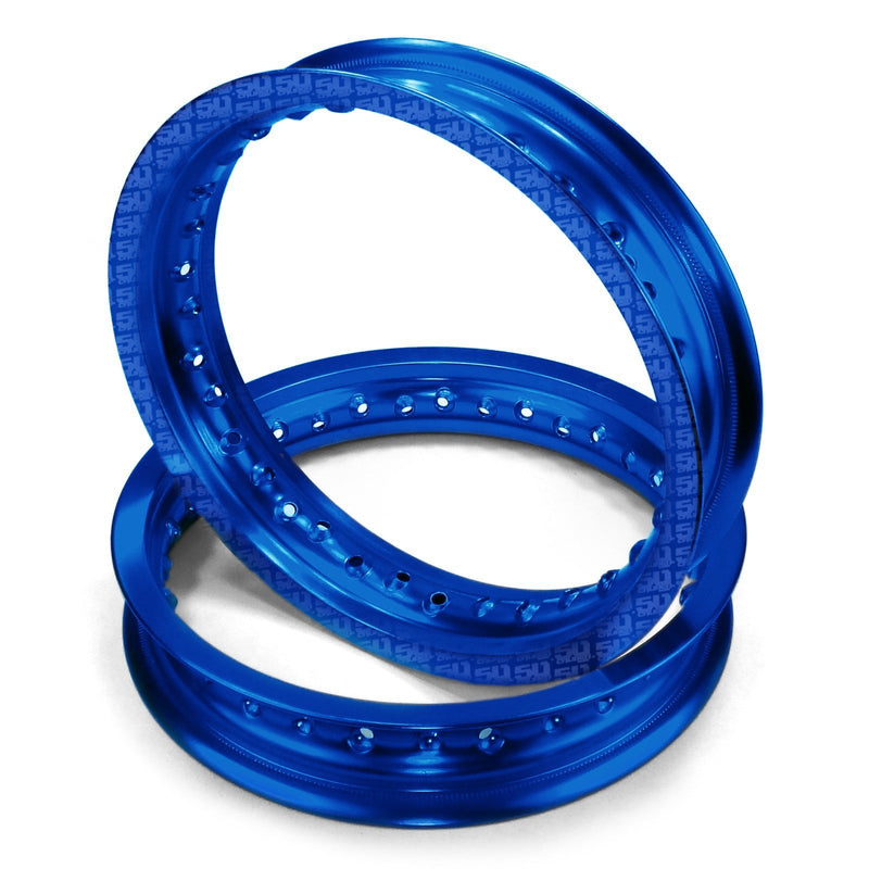 Load image into Gallery viewer, 2 Pit Bike Rims 10 inch 28 Hole + Spokes
