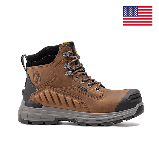 Wildwood 6” Waterproof Composite Toe Brown Boot - Made in USA - Skoutley Outdoors LLC