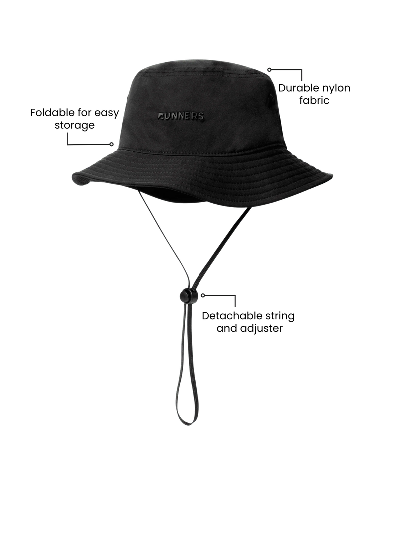 Load image into Gallery viewer, Black Bucket Hat
