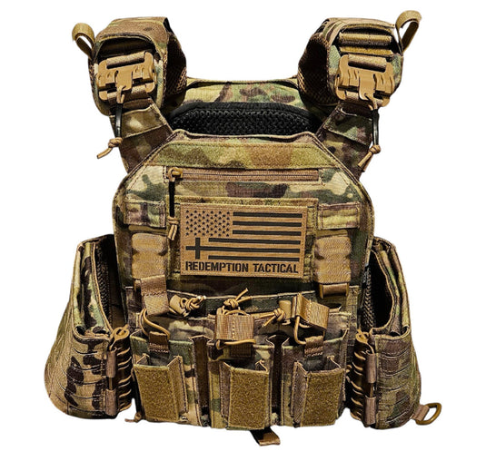 NIJ Certified LEVEL IV Crusader 2.0 Kit (2) 10x12 Front/Back Ceramic Plates + Crusader 2.0 Carrier