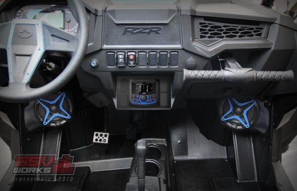 Load image into Gallery viewer, 2014-2018 Polaris RZR 900 / 1000 JVC MR3 Media Receiver Plug-&amp;-Play Kit
