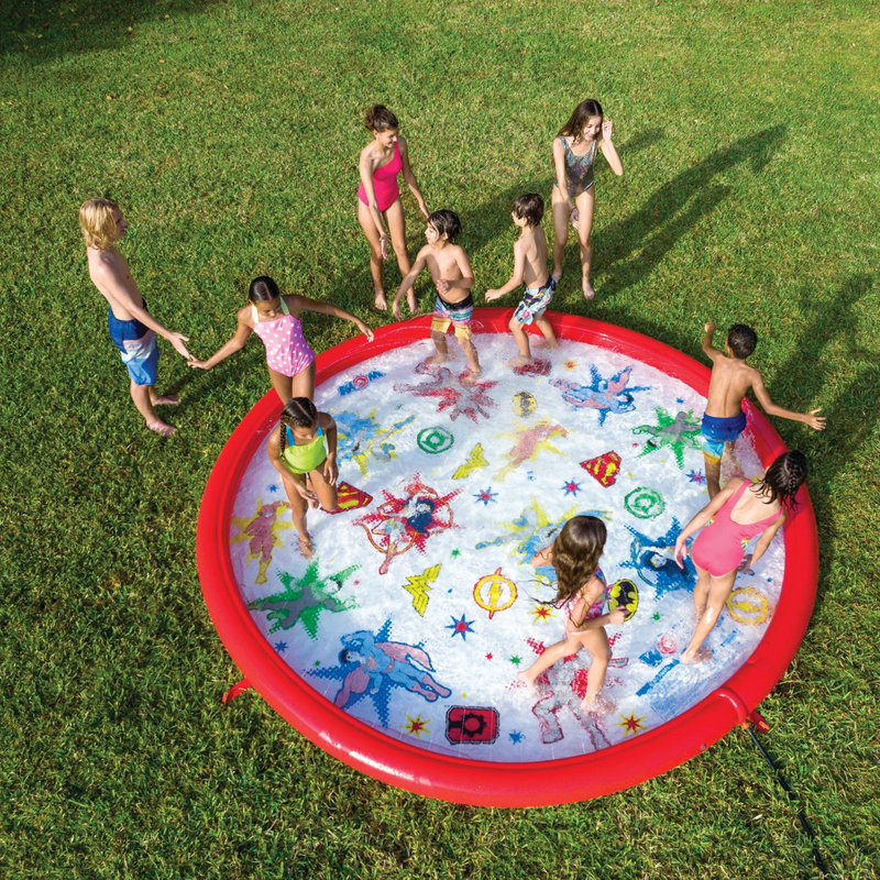 Load image into Gallery viewer, WOW Sports DC Comics Justice League 12ft Splash Pad and Wading Pool
