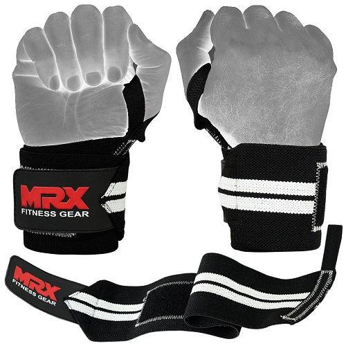 Load image into Gallery viewer, MRX Power Weightlifting Wrist Wraps Premium Quality Bodybuilding Gym Workout Straps
