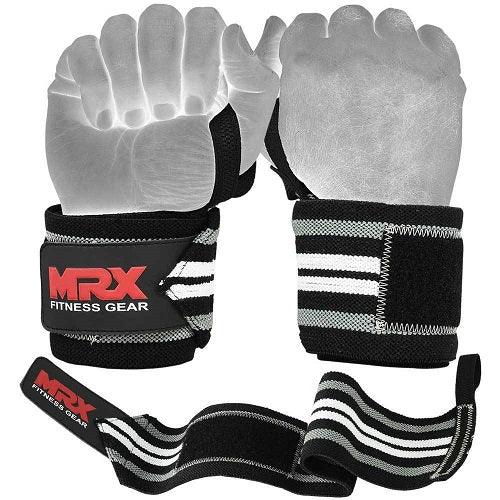 Load image into Gallery viewer, MRX Power Weightlifting Wrist Wraps Premium Quality Bodybuilding Gym Workout Straps

