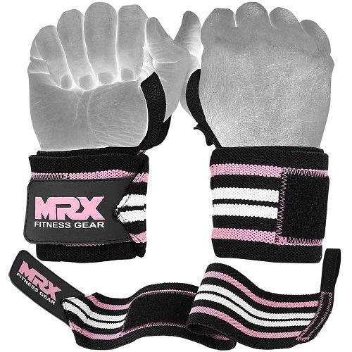Load image into Gallery viewer, MRX Power Weightlifting Wrist Wraps Premium Quality Bodybuilding Gym Workout Straps
