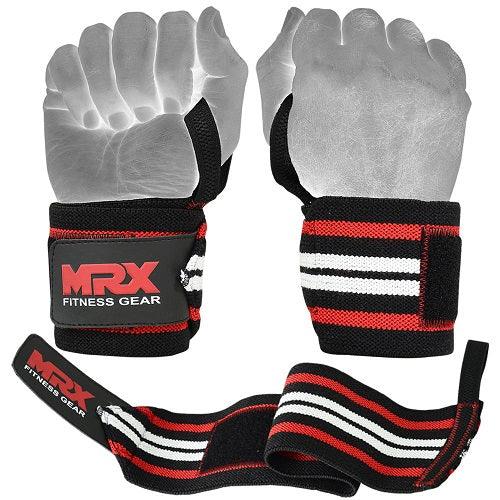 Load image into Gallery viewer, MRX Power Weightlifting Wrist Wraps Premium Quality Bodybuilding Gym Workout Straps
