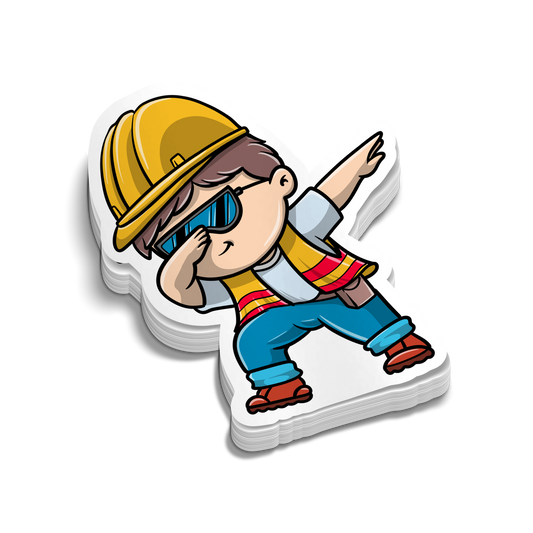 Construction DAB - Hard Hat Decal