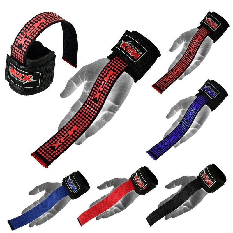 Load image into Gallery viewer, MRX Weight Lifting Bar Straps With Wrist Wraps Heavy Duty Bodybuilding Workout Gym Strap
