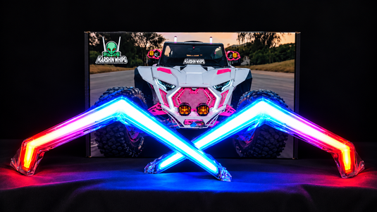 Polaris RZR Pro Series RGBW LED Chasing Fang Lights | App Control & Turn Signal Sync