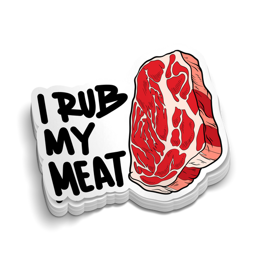 Rub Meat - Hard Hat Decal