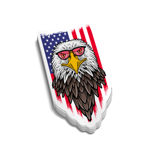 Patriotic Eagle - Hard Hat Decal