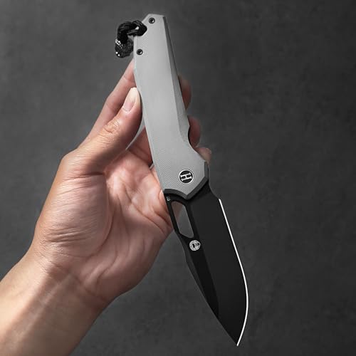 Load image into Gallery viewer, The Sentinel Folding Knife Giftset (black blade+dark grey/red liner G10 handle)
